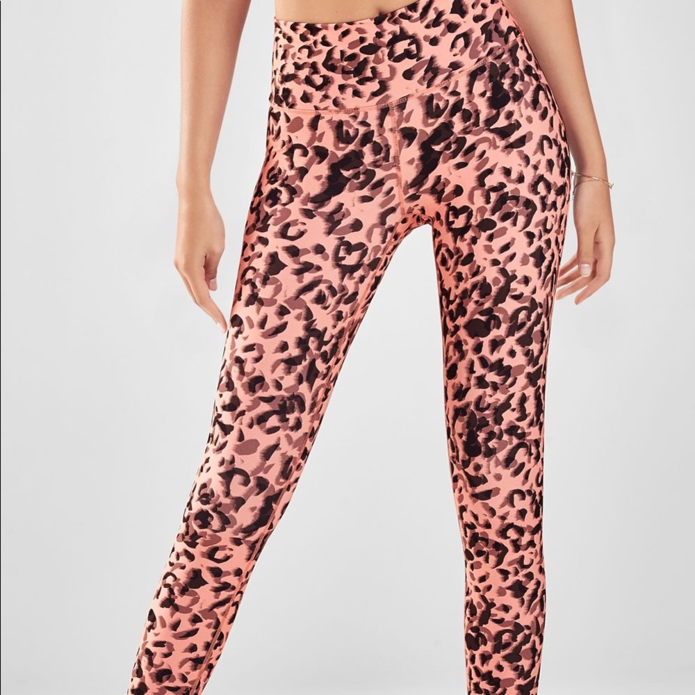 SOLD Fabletics leopard 7/8 leggings